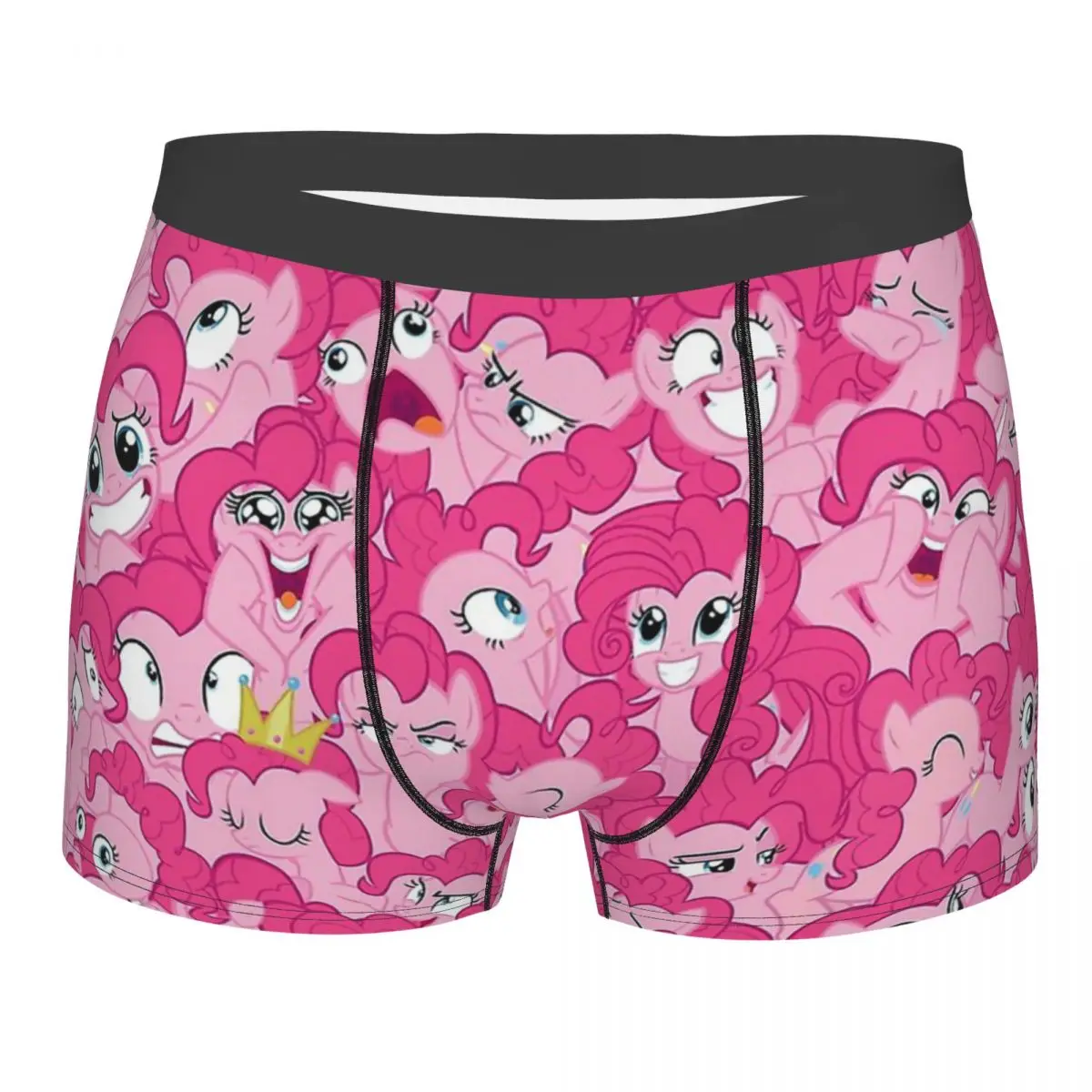 

Anime My Little Pony Friendship is Magic Pinkie Pie Mess Underpants Cotton Panties Man Underwear Print Shorts Boxer Briefs