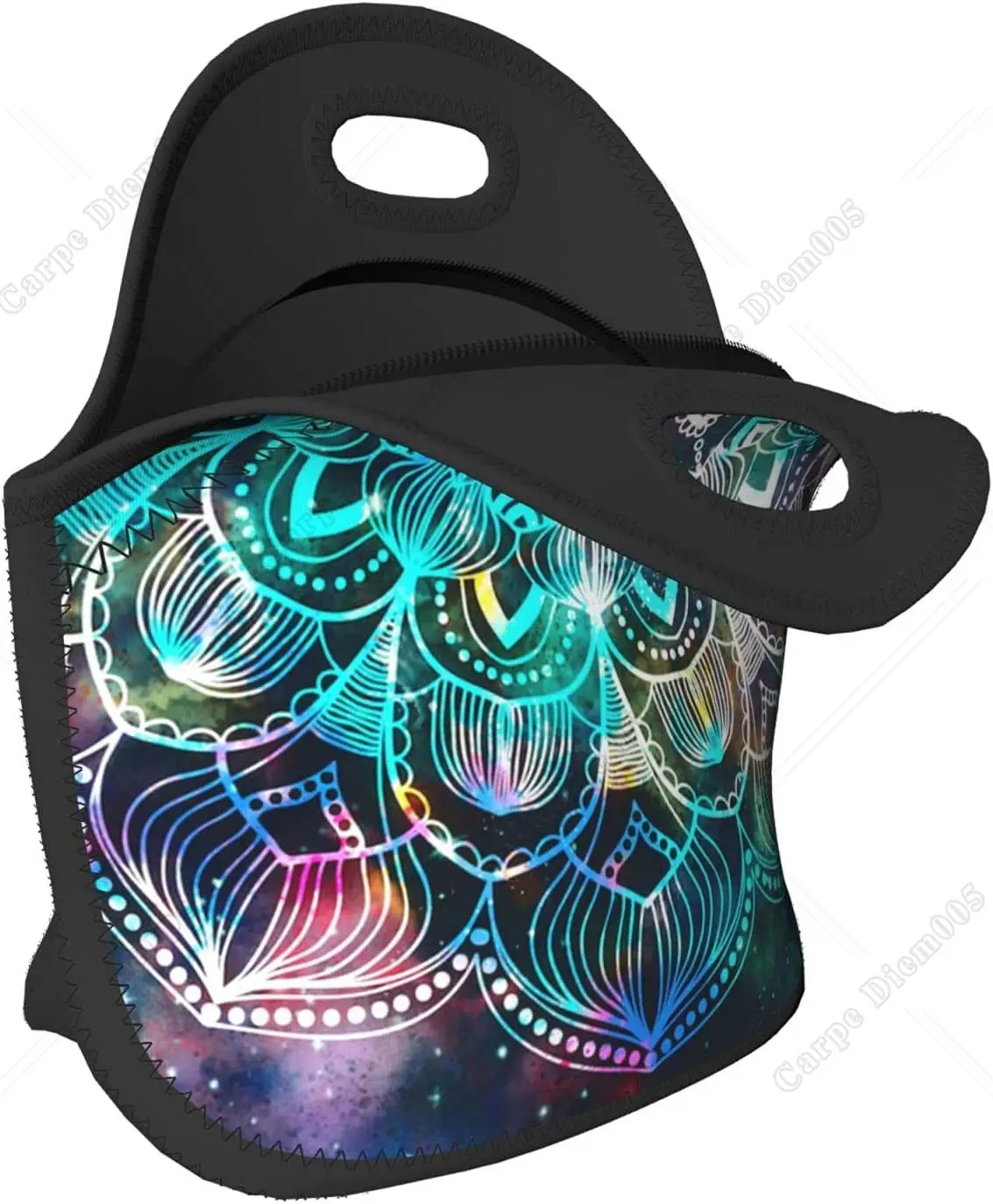 Неопреновая сумка для обеда с цветным цветком сумка-тоут в стиле бохо цветочным