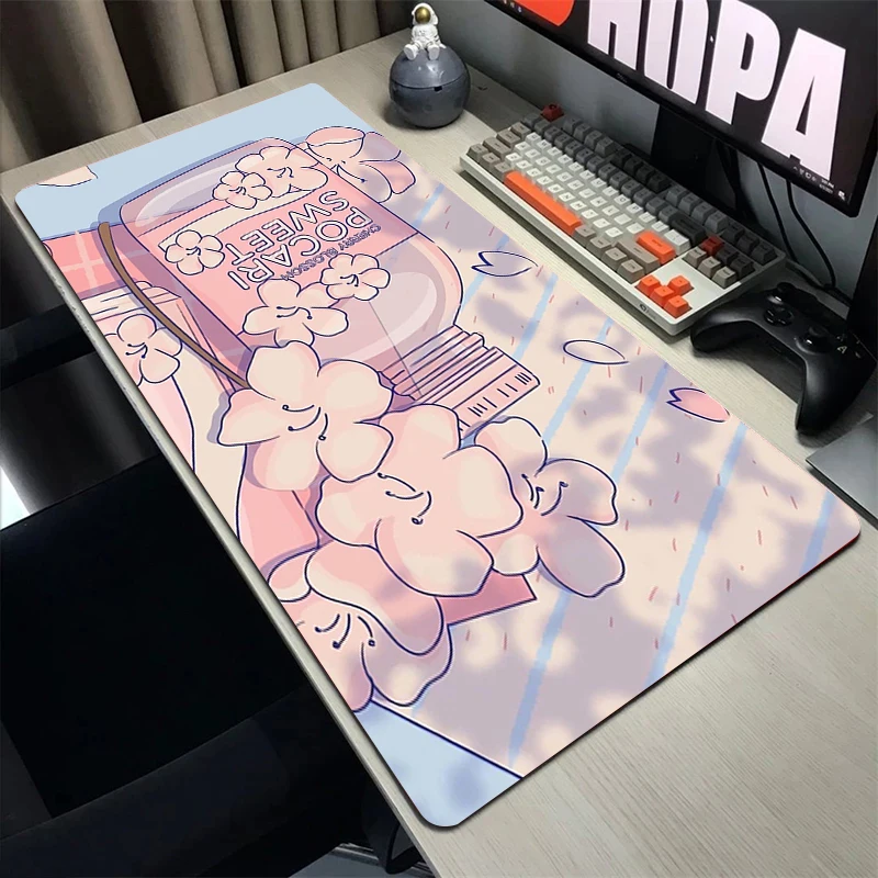 

Kawaii XXL Mousepad Gaming Notbook Mouse Pad Cute Gamer Mat PC Game Computer Desk Padmouse Keyboard Large Play Mats 800X300MM