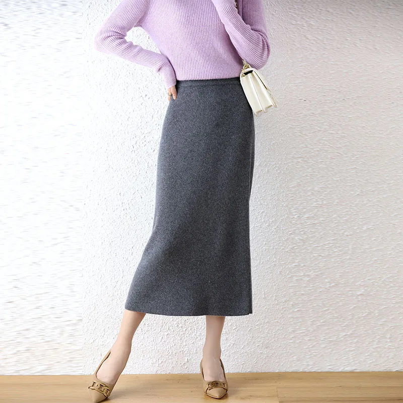 Осень-зима новинка 100% шерсть вязаная модная классическая универсальная