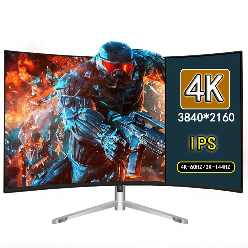 27-дюймовый изогнутый экран монитор 4k для ПК 144 дюймов стандартный игровой IPS 2k