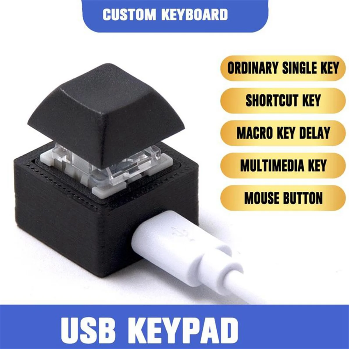 Мини-клавиатура макро-клавиатура RGB сделай сам настраиваемая клавиатура с