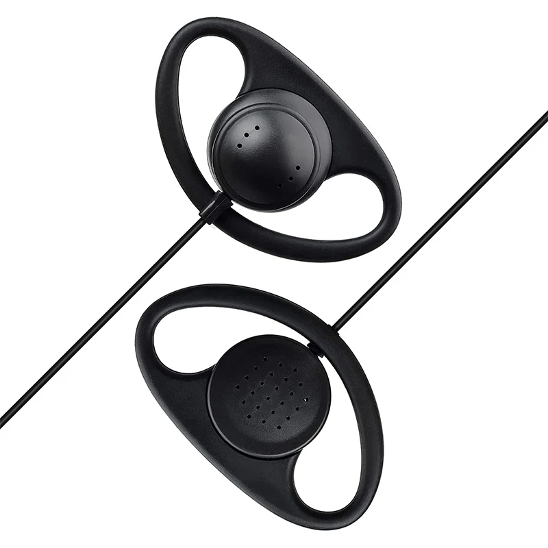 D Shape Walkie Talkie Earpiece with Mic PTT Headset for Baofeng UV-5R BF-888s BF-F8HP UV-82 UV-82HP Kenwood Retevis 2 Way Radio