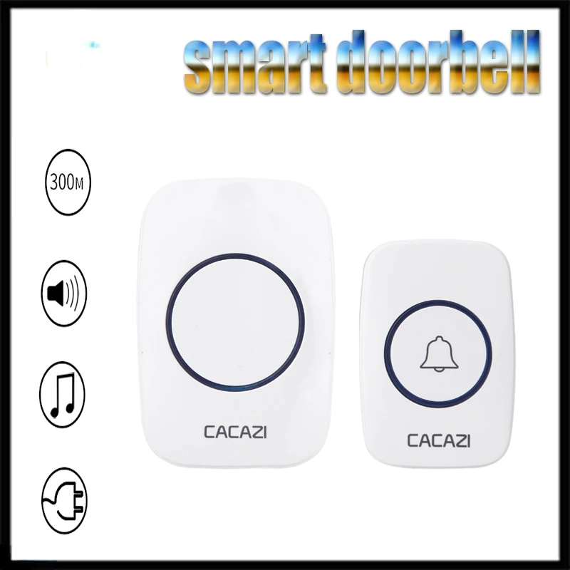 

wireless doorbell long-distance home security doorbell, battery-powered home cordless call bell, call reminder for the elderly