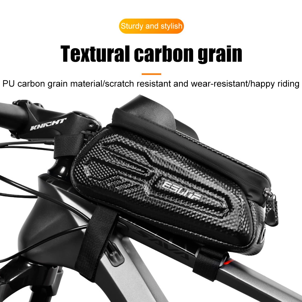 

Велосипедный держатель для телефона, чехол, портативная рама для горного велосипеда, Сумка с отражающим рисунком и светильник защитным барьером, велосипедные аксессуары