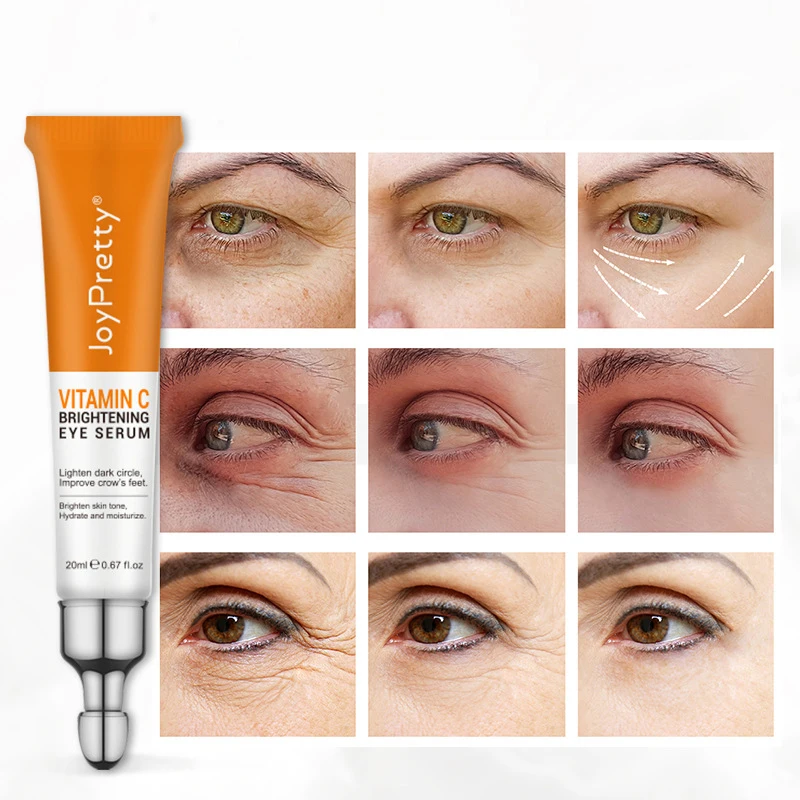 

20ML Vitamin C Eye Cream Whitening Dark Circles Removal Fade Eye Bags Anti Wrinkle Serum Brightening Moisturizing Eye Care