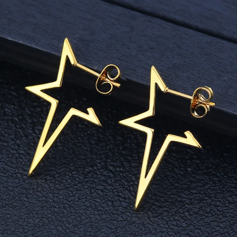 

Stainless Steel Earrings For Women Pandoraf Star Shape Simple Wear Excellent Charm As Girlfriend Wife Gifts Korean Fashion
