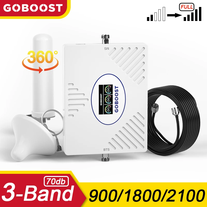 Усилитель сотовой связи GOBOOST LTE усилитель сигнала GSM WCDMA мобильный ретранслятор 2G