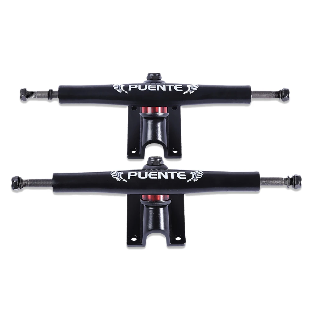 

PUENTE 2Pcs Generic 7 Inch Skateboard Bracket Truck Accessory Shock Resistant Skateboard Trucks Parts