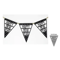happy new year letters triangular hanging flag die cuts metal cutting dies scrapbooking embossing home making tool mold 2022