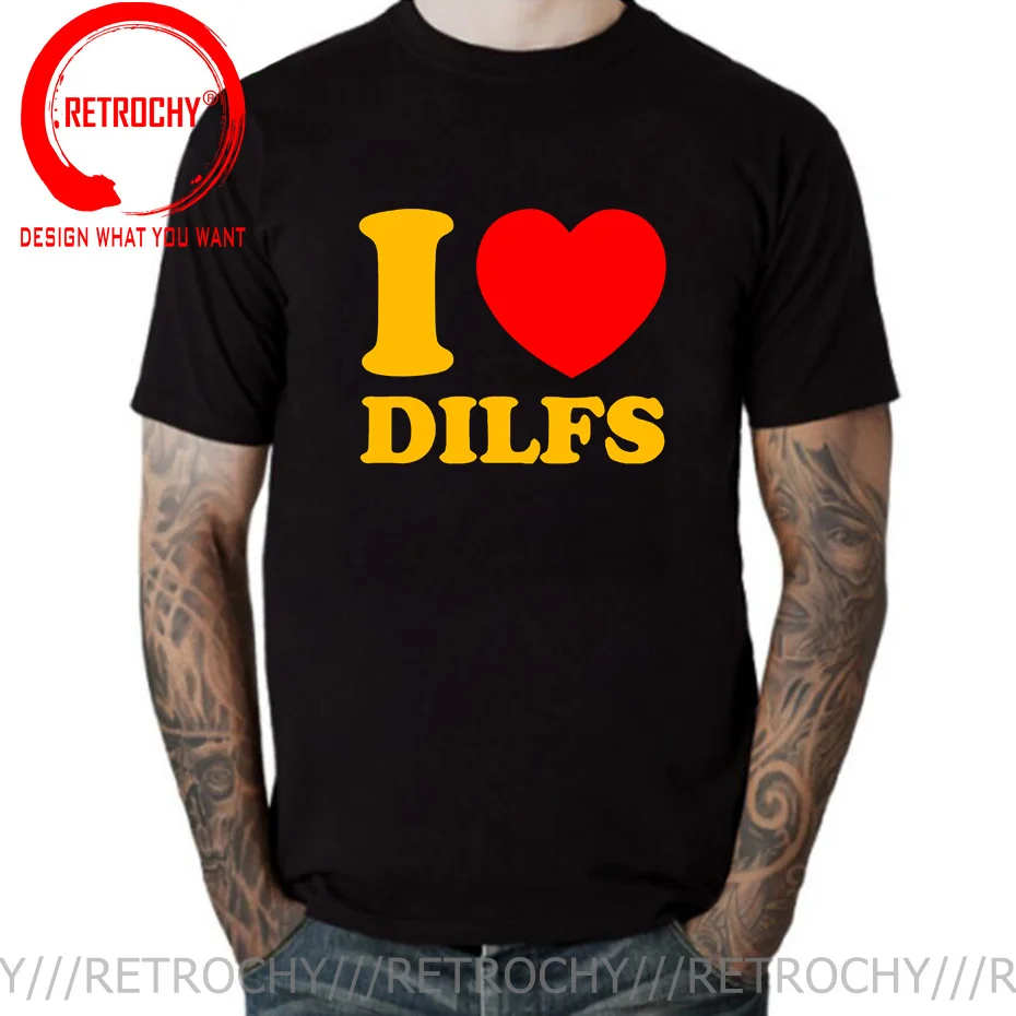 

Футболка I Love Dilfs Женская хлопковая, смешная футболка с графическим принтом, повседневная одежда унисекс с коротким рукавом, летняя