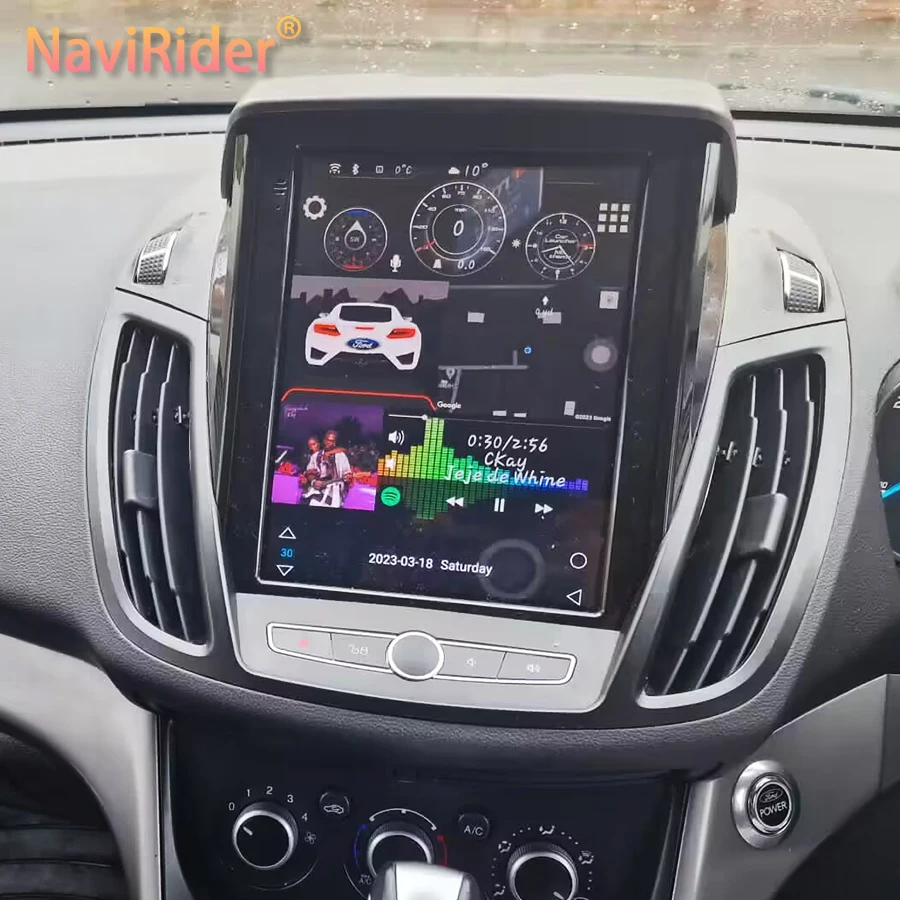 Мультимедийный автомобиль с экраном 10 4 дюйма Тесла Android 13 радио GPS Авторадио