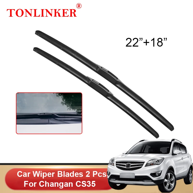 Автомобильные передние щетки стеклоочистителя TONLINKER для Changan CS35 2014-2017 2018 2019 2020, автомобильные аксессуары, щетки стеклоочистителя, резак