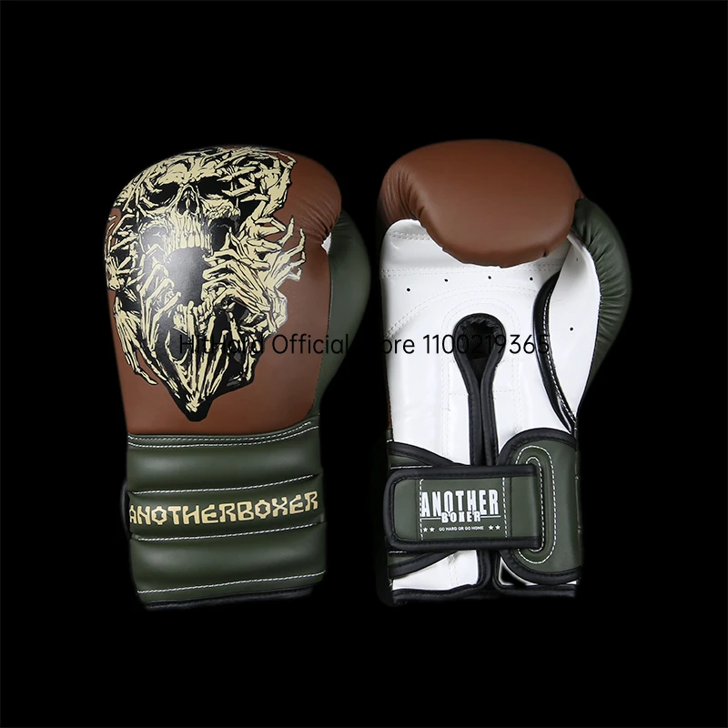 Перчатки для тайского бокса с черепом из искусственной кожи перчатки