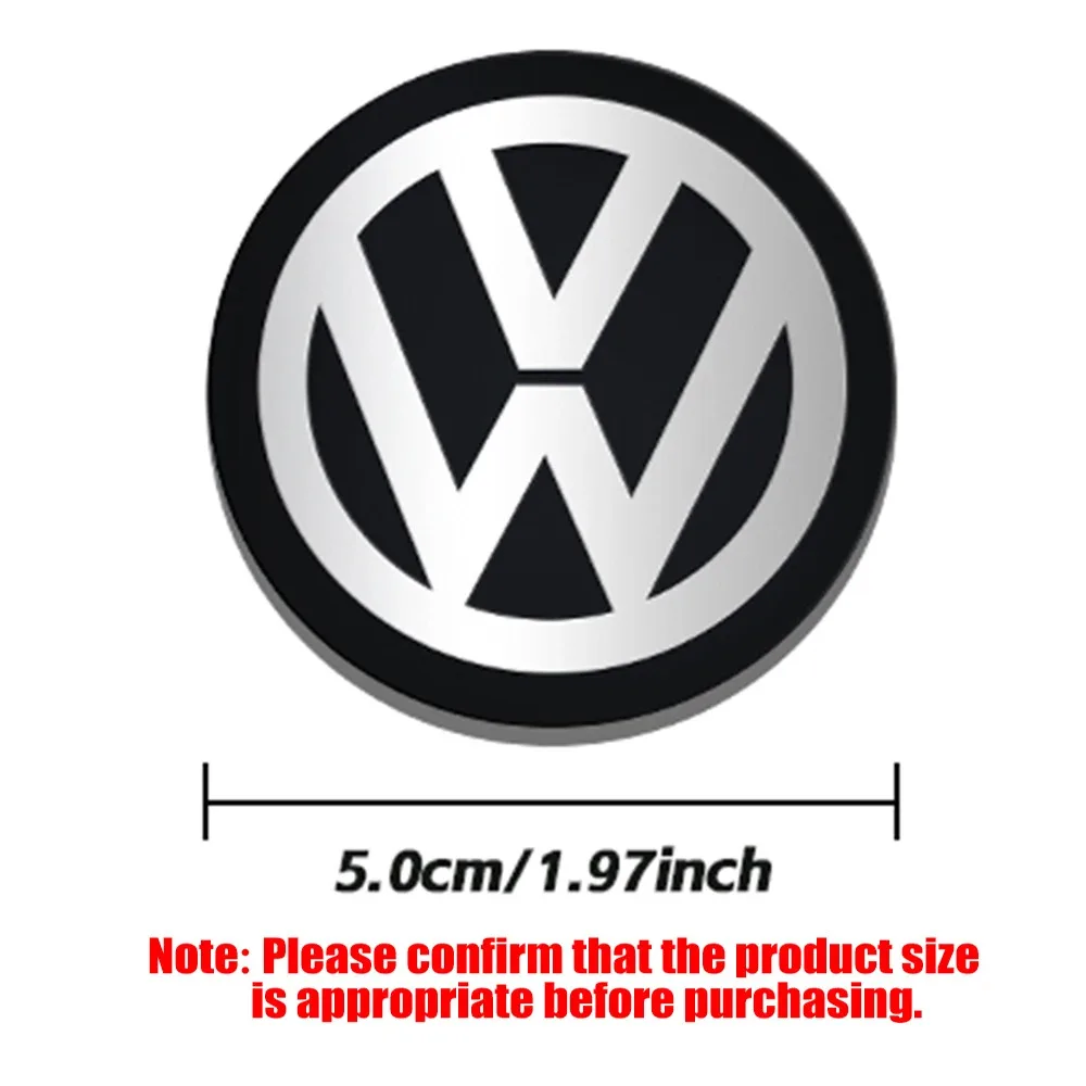 

Автомобильная наклейка на руль 45/50 мм, декоративная наклейка для Volkswagen VW R GTI Golf Polo Tiguan Passat Touran