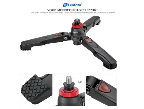

【Leofoto USA Dealer】Leofoto VD-02 Monopod Support Tripod Base