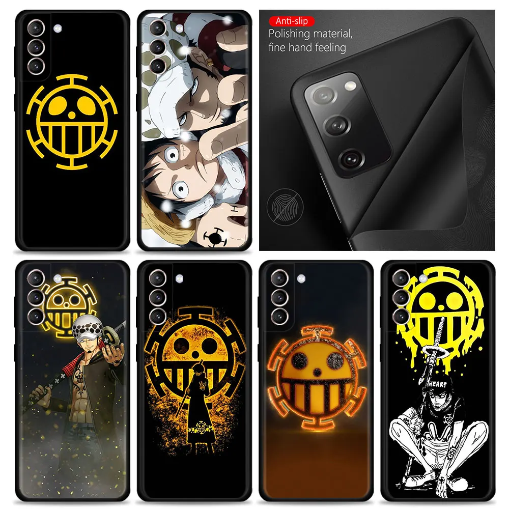 

Case For Samsung Galaxy S21 S20 FE S22 Ultra S10 S9 Plus S21FE S20FE S22Plus S8 S10e Mobile Phones Cover One Piece Trafalgar Law