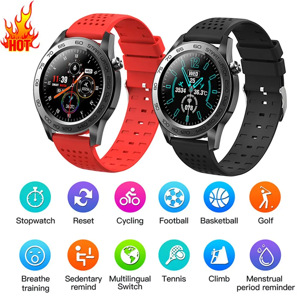 

Men Sports Smart Watch GPS Bracelet Temperature Monitoring Various Sports Modes Health Data Analysis Watch