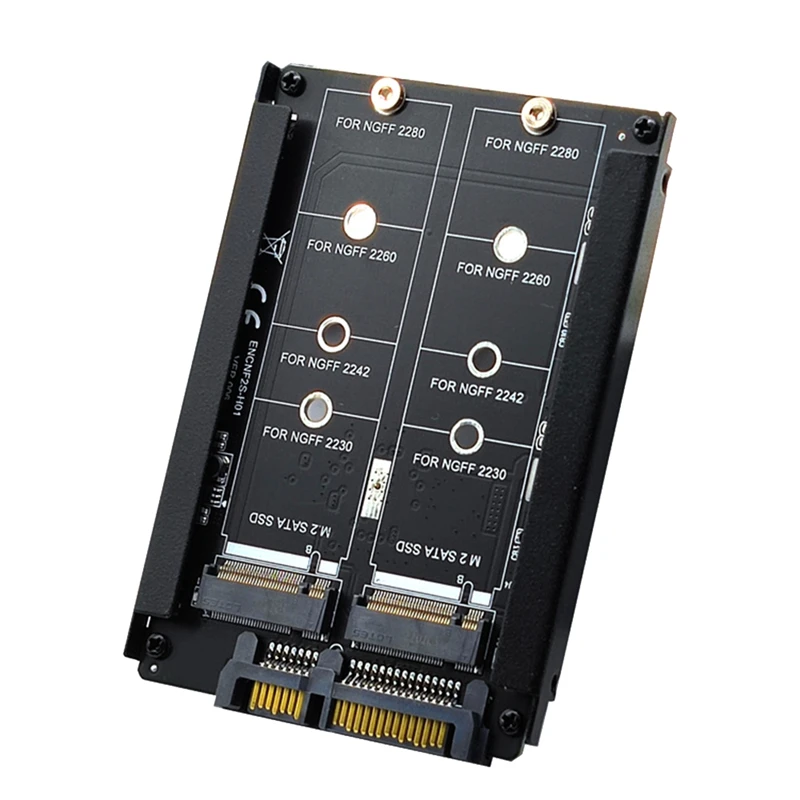 

NGFF To SATA3 Adapter Card M2 KEY B-M SSD Adapter Card With Enclosure Socket M.2 SATA Adapter