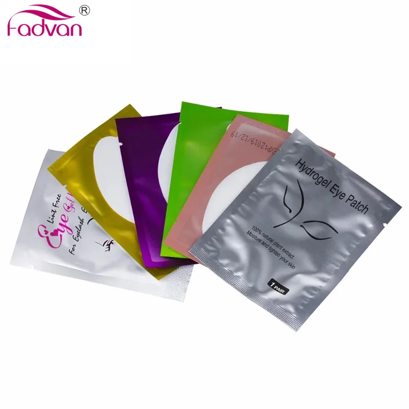 50/100 Eyelash Patches for Building Eyelash Pads Eye Gel Patches Under Eyelash Pad for Eyelash Extension Lint Free Paper-Patch