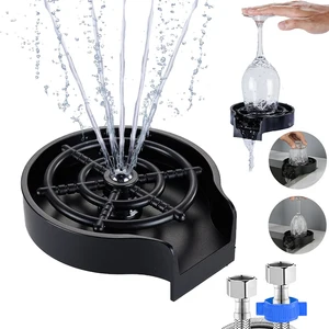 automatic cup washer faucet glass rinser for kitchen sink glass rinser cleaning sink accessories glass washing machine free global shipping