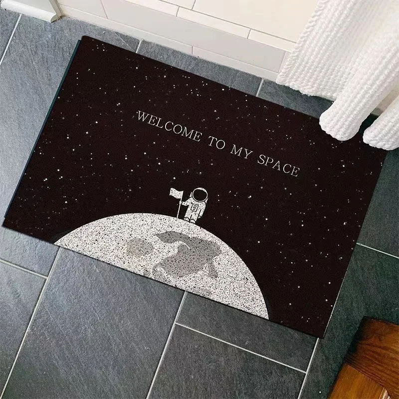 

Cartoon Astronaut Planet Welcome Floor Mat Carpet Entrance Doormat Living Room Kitchen Anti-slip Floor Rug Bathroom Hallway Mats