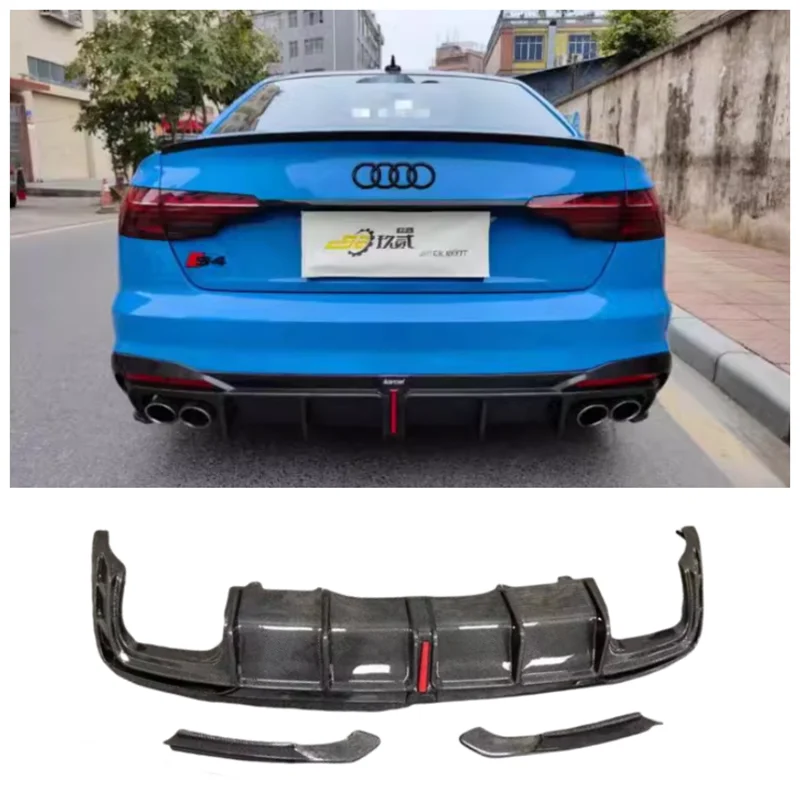 Высококачественный бампер из углеродного волокна для Audi A4 S4 2020-2023 задний