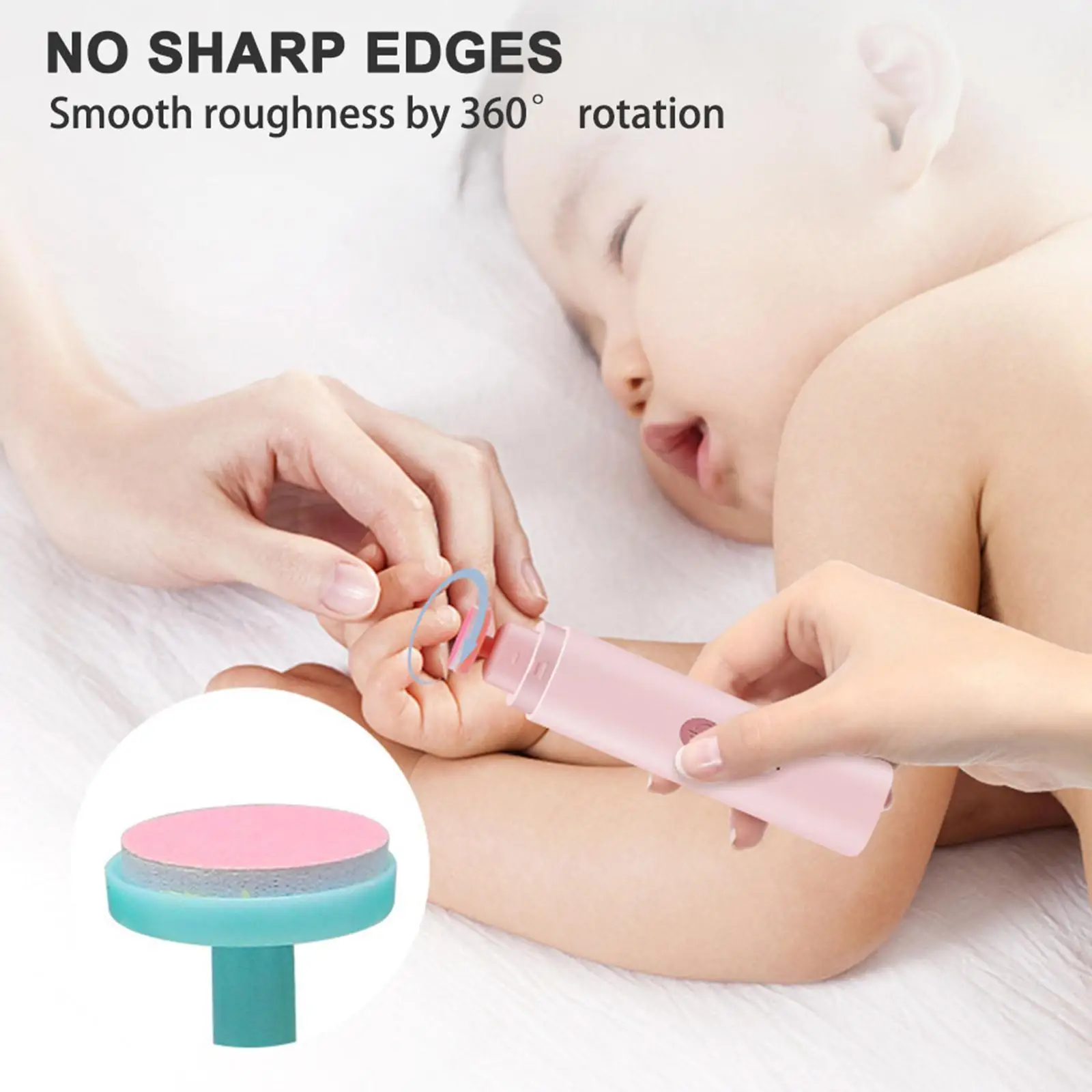 

Electric Baby Nail Trimmer Nail Polisher USB Charging Infant Kids Trimmer Baby Scissors Nail Manicure Care Baby Cut T8V3