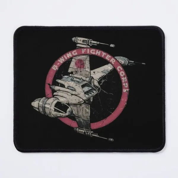 

B Wing Fighter Corps Shirt Mouse Pad PC Desk Gamer Play Computer Printing Table Gaming Mousepad Keyboard Mens Anime Mat Carpet