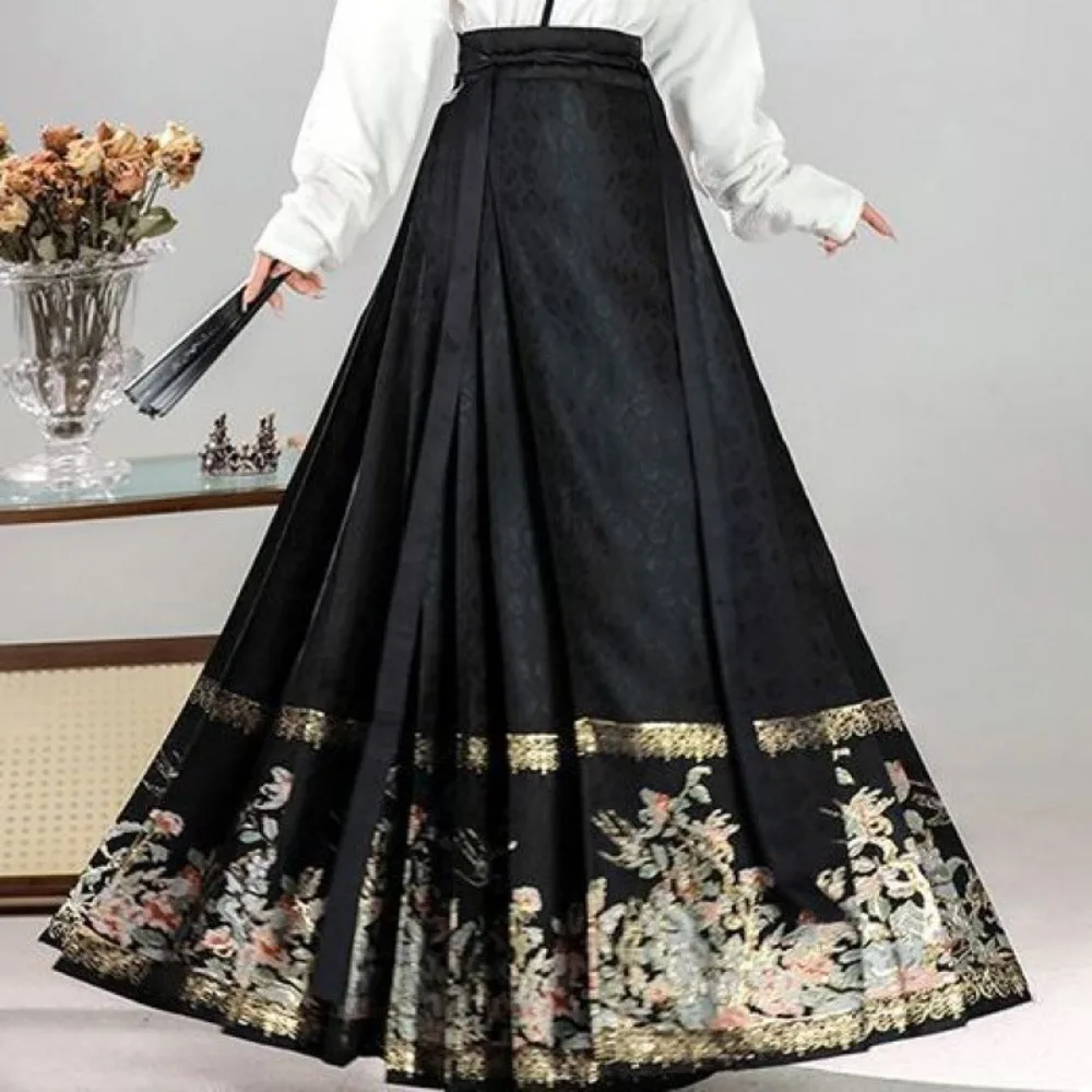 Женская длинная юбка ханьфу