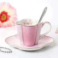 ceramic teacups and saucers set bone china coffee cups china afternoon tea cups coffee set tazas de cafe designer cup %d9%83%d9%88%d8%a8