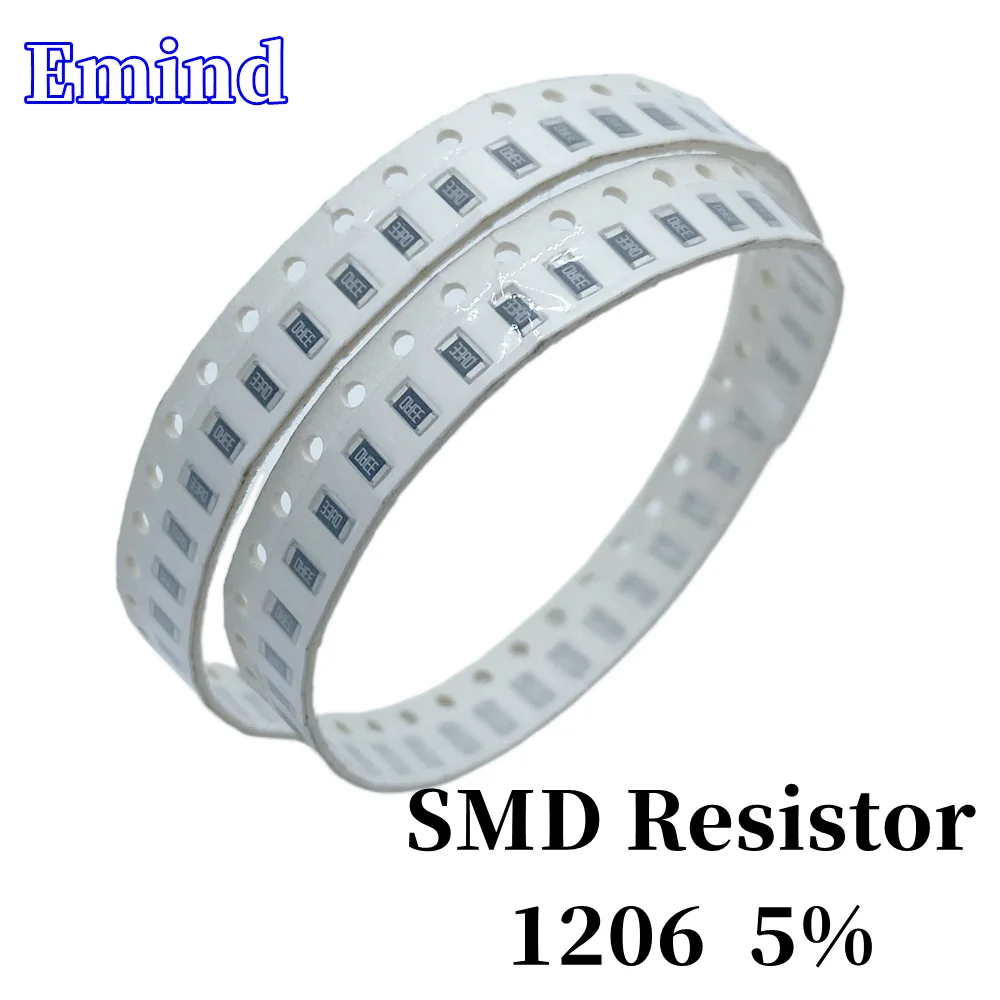 

Комплект резисторов 500 Smd 1206 5% SMD 620R ~ 12K 25 значений * 20 шт. 680R 1206 Ом 1 2 750 2,2 3,3 3,6 3,9 4,7 5,1 6,8 7,5 8,2 10K, 9,1 шт.