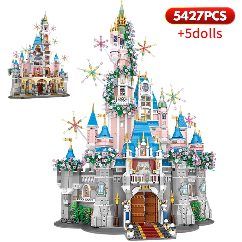 

5427PCS Mini Dream Tale Princess Wedding Castle Architecture Building Blocks DIY Figures Bricks Toys For Children Girls Gifts