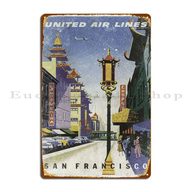 

Airlines San Fransisco Metal Plaque Garage Plaques Plaques Pub Customize Garage Tin Sign Poster