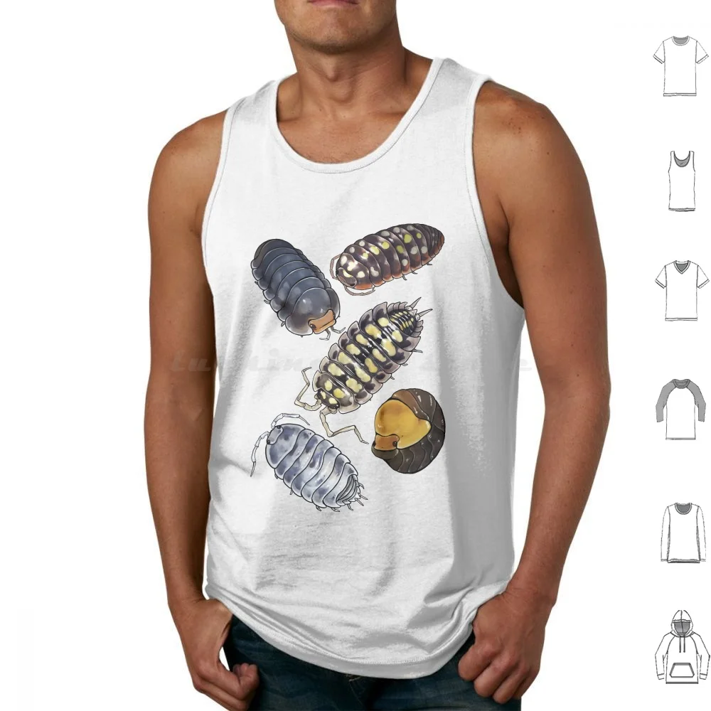 

Isopods! Tank Tops Vest Sleeveless Isopod Isopods Bugs Inverts Cute Large Scale