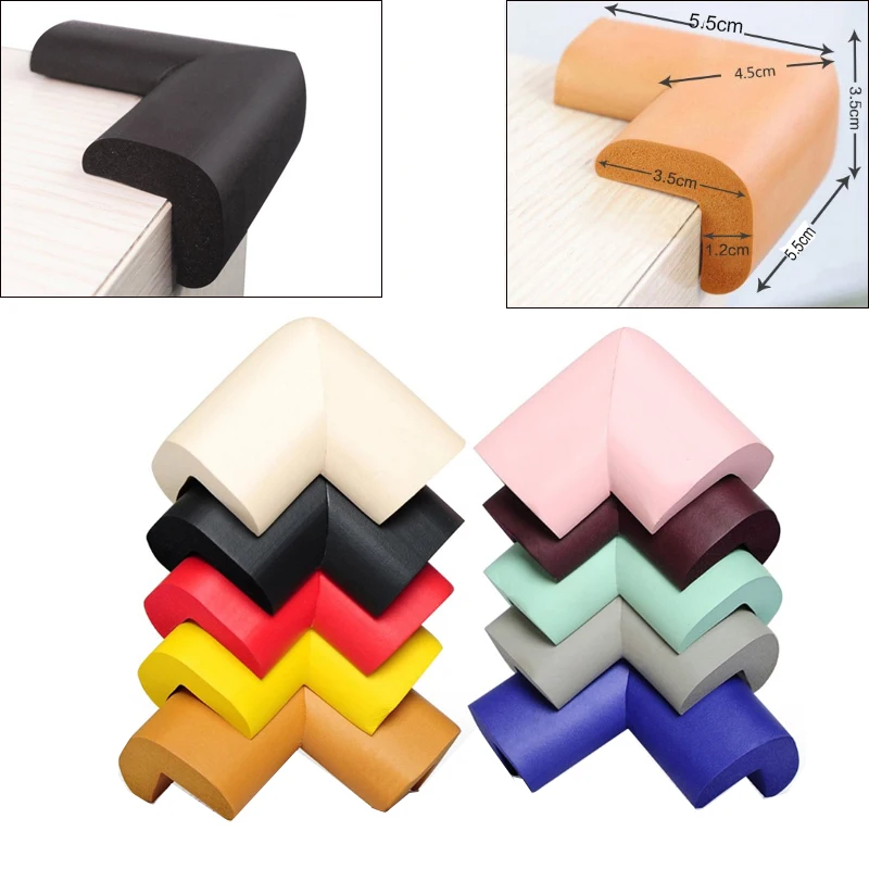 8/4Pcs Funiture Safety Corner Desk Protector Strip Soft Edge Corners Protection Guards Cover for Keeping People Hurting