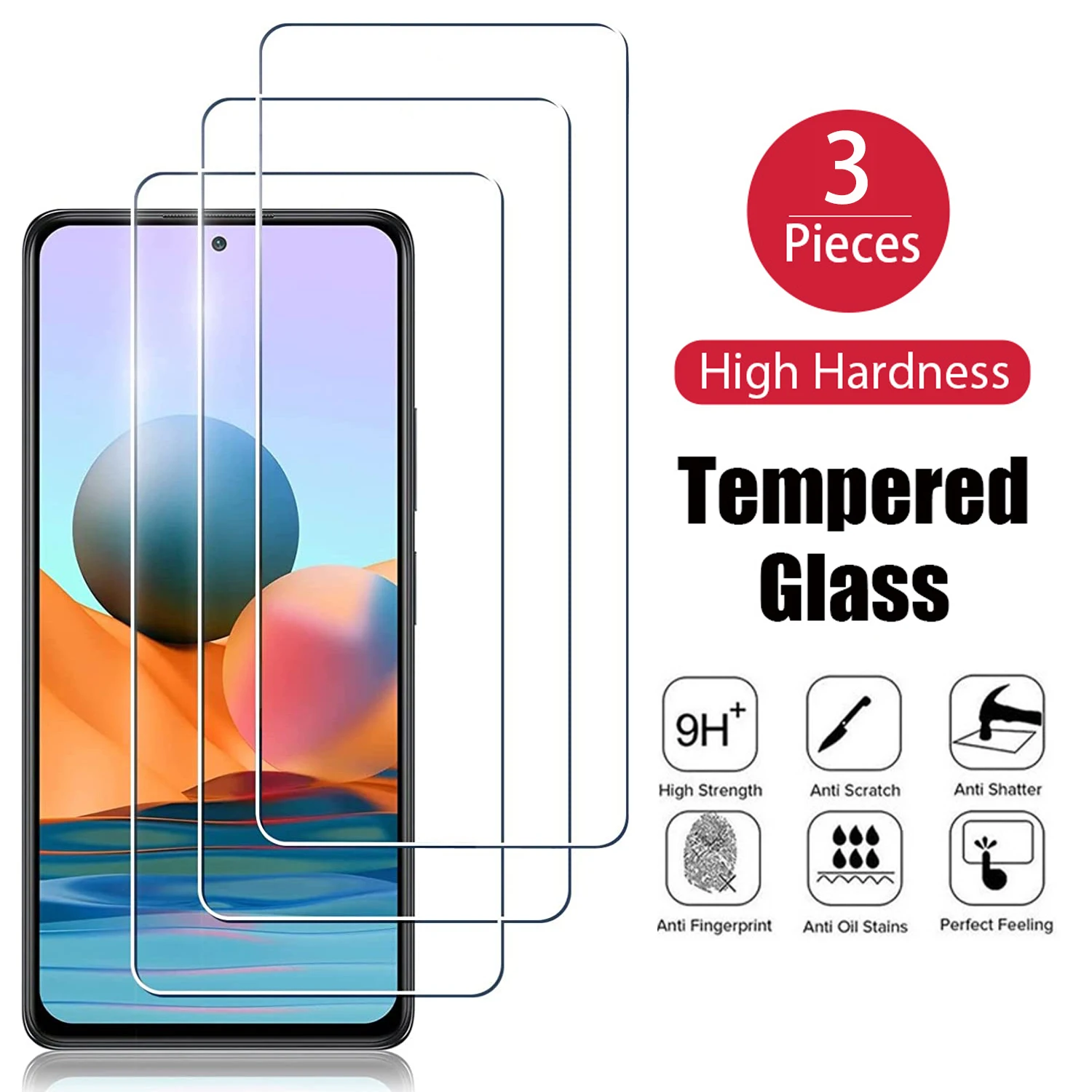 

Закаленное стекло для Xiaomi Redmi A1 3 шт., Защитная пленка для Redmi A1 10 2022 10 Prime 10A 9C 10C 9 9A Redmi 9T, Защитная пленка для экрана