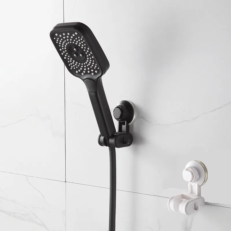 

Sucking cup Adjustable Shower Head holder Suction Cup Bracket Fully Perforated Shower Guide Rail Head Bracket Bathroom shelf