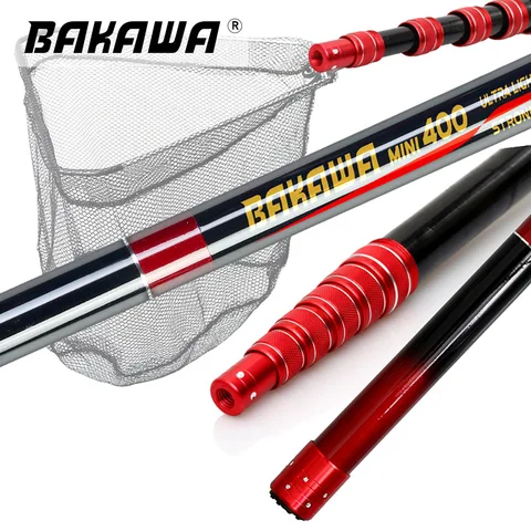 Складные рыболовные сачки BAKAWA, углеродное волокно, 2.1/3.0/3.6 м