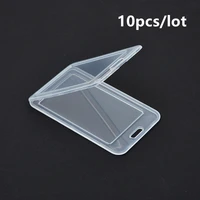 10pcs waterproof transparent card cover women men student bus card holder case business credit cards bank id card sleeve protect