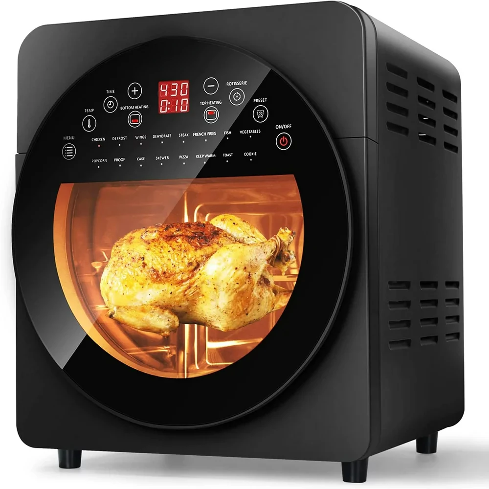 

Fryer Toaster Oven, 15.5 Quart Air Fryer Combo, 16-in-1 Air Fryer Toaster Oven, Large Convection Roaster with Rotisserie & Dehyd