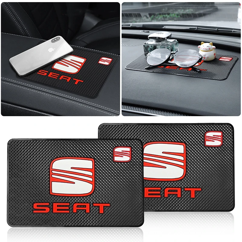 

Car Anti-Slip Mat Dashboard Phone Holder Sticky Non Slip PVC Mats For SEAT Leon 5F Ibiza 5 6 MII Altea EXEO Toledo 3 Alhambra