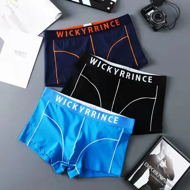 Men Boxers Men's Panties Solid Color Set Men's Shorts Underwears Men Cotton Soft Men Underpants Sexy Spring And Summer New Style