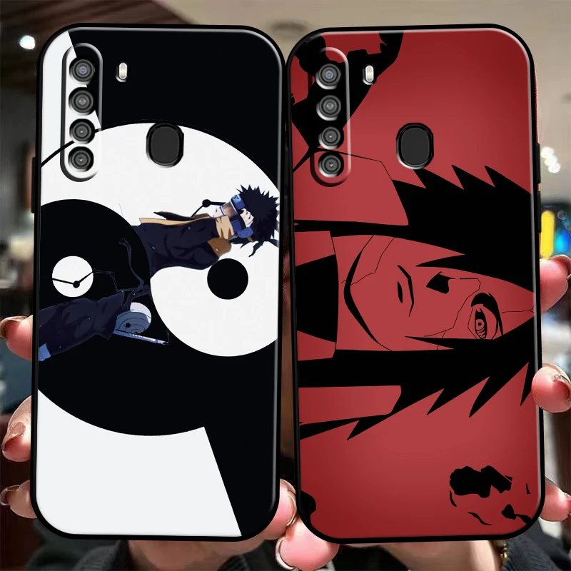 

Japan NARUTO Anime Phone Case For Samsung Galaxy S20 S20FE S20 Ulitra S21 S21FE S21 Plus S21 Ultra Black Soft Silicone Cover