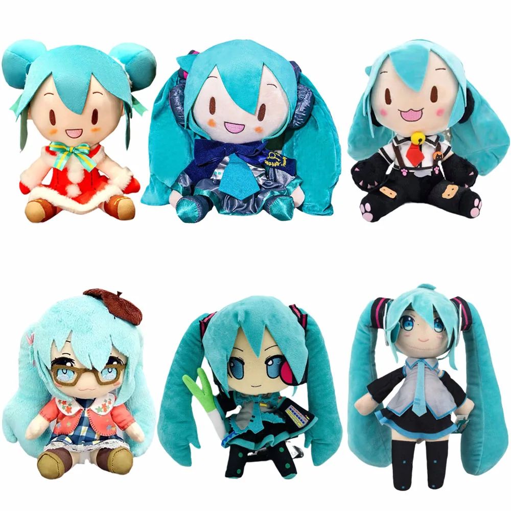 

Аниме кавайная плюшевая периферийная Подушка Мику Хацунэ Мику симпатичная Подушка Косплей кошка Рождественская фотография. Кукла подарок ...