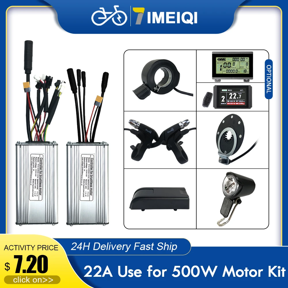 

36V/48V 500W/750W Electric Bicycle Controller With KT LCD Display And Thumb Throttle Combination for ebike Scooter Accessories