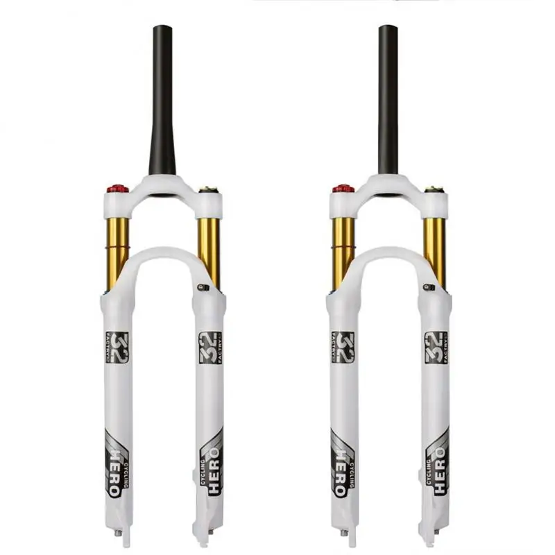 

Magnesium Alloy Bicycle Front Fork Stability Air Fork Higher Strength Durable Shock Absorber Bicycle Parts Bike Brake Anti-skid