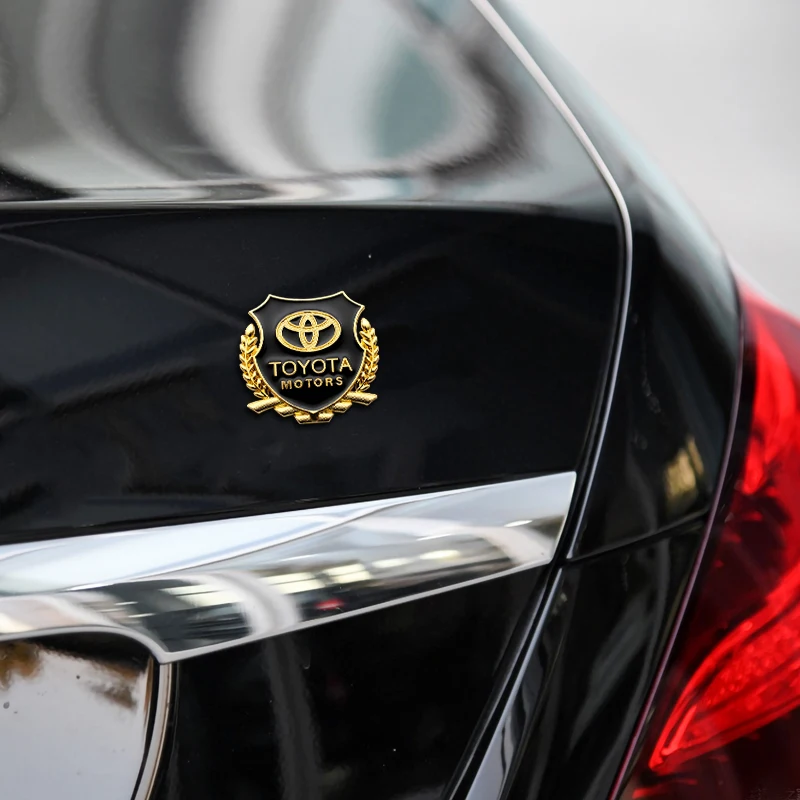 Металлические 3D наклейки для автомобиля декоративные Toyota TRD VIOS Avensis Auris Hilux Corolla Camry
