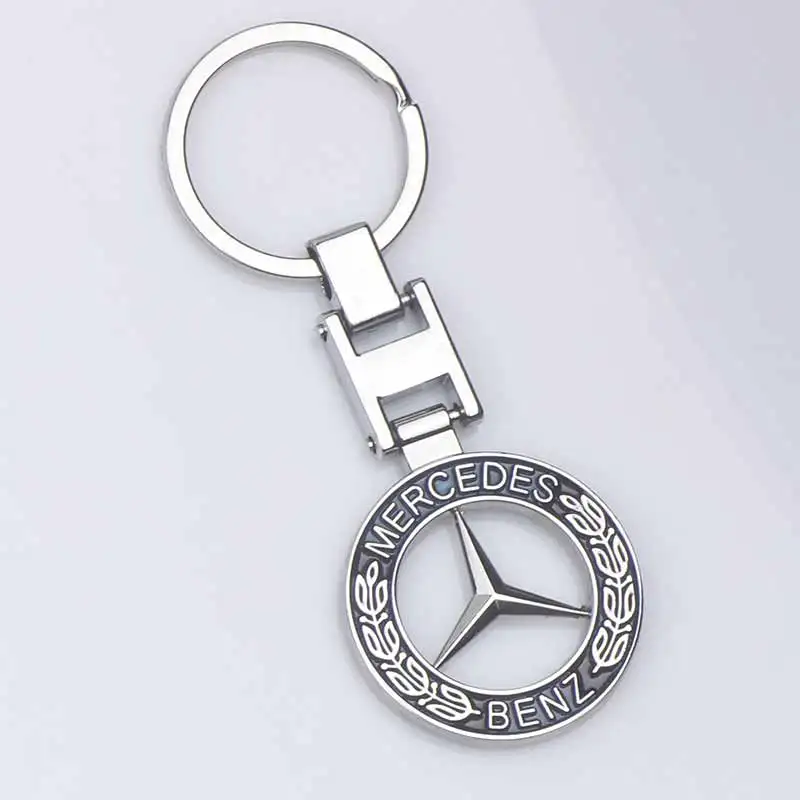 

Кожаный/металлический автомобильный дистанционный брелок для Mercedes Benz B C E S Class C200L GLC GLK CLA GL320 GL450Auto брелки-подвеска