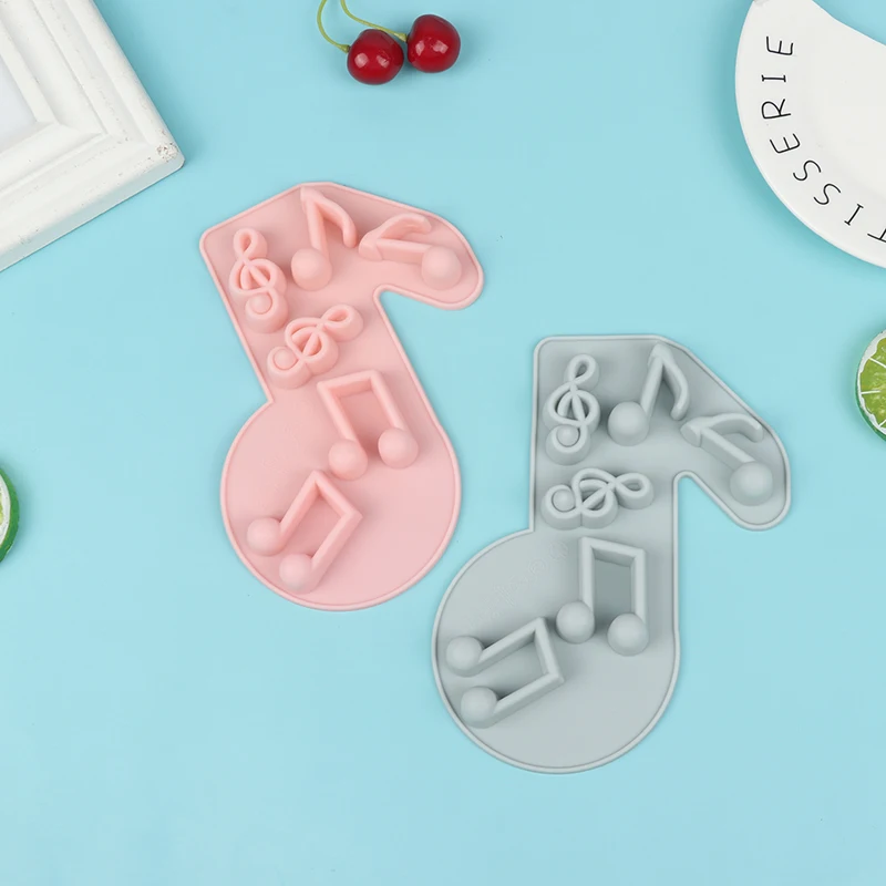 

Силиконовая форма Music Note, кухонный инструмент для выпечки из смолы, искусственная форма для льда